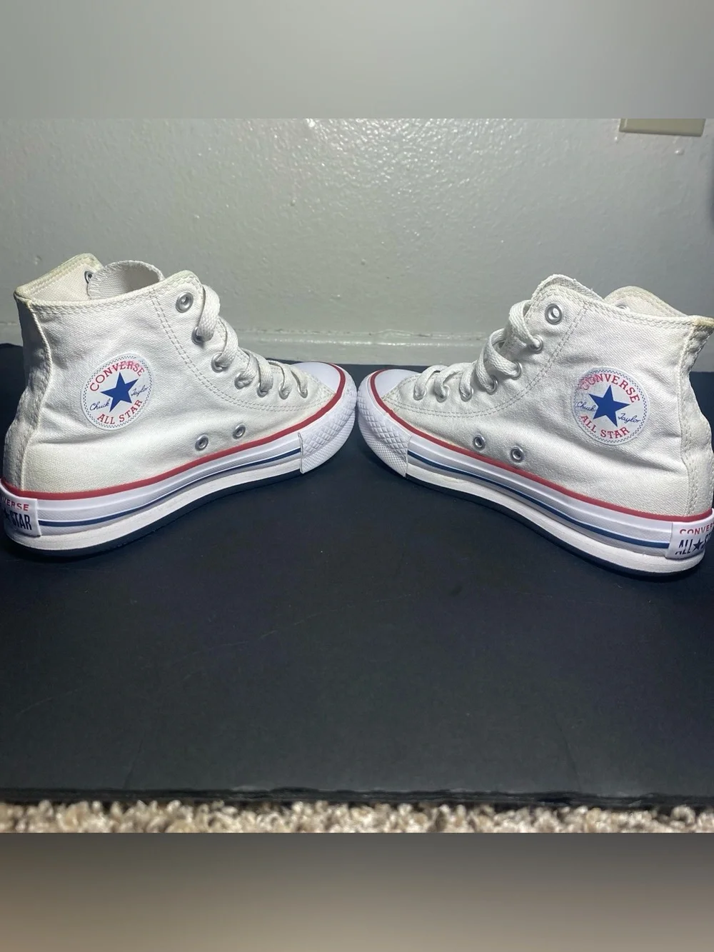 Converse All Star Chuck Taylor Iconic Shoes White Youth Unisex Size 3